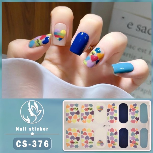 Franska Nageldekaler Nail Art Sticker 5 5 5