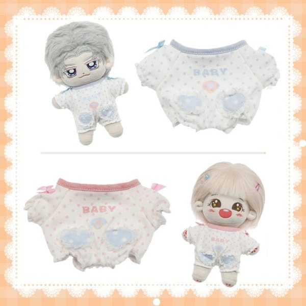 Doll Sleep Clothes Bodysuit Kengät PINK Pink