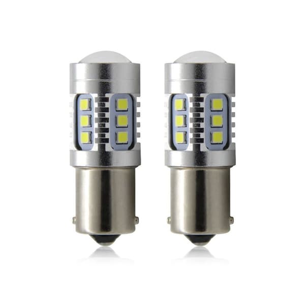 2 stk LED Bil Lys Blinklys Pære Stopp Bremslys