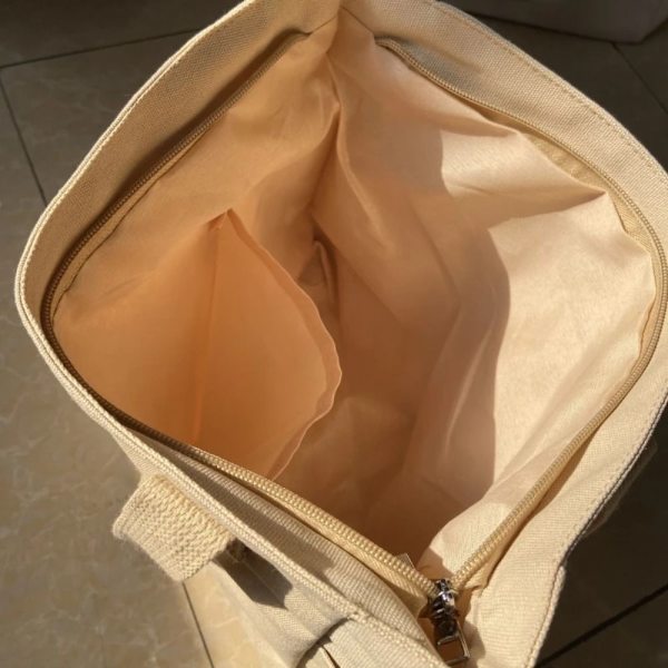 Unisex axelväska Large Capacity Handväska BEIGE beige