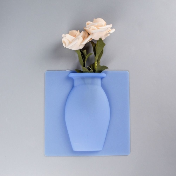Silikon Blomvas Sticky Vas BLUE-A BLUE-A Blue-A