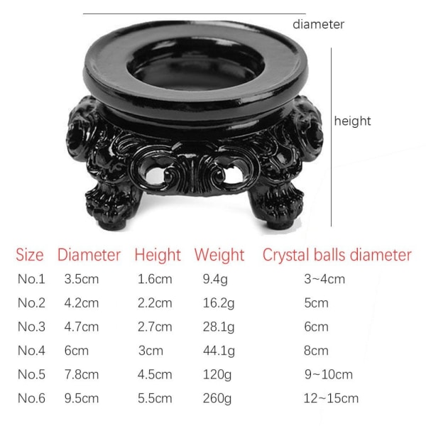 Crystal Ball Display Stand Kugle Holder NO.3 No.3