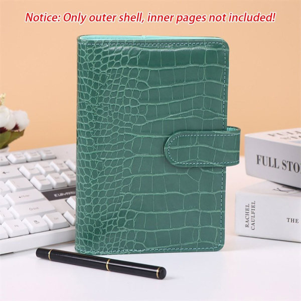 1 Stk Binder Notebook Cover Notebook Shell GRØN GRØN green