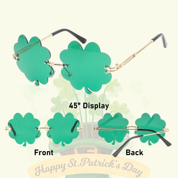 Irish Shamrock aurinkolasit St. Patrick's Day FOUR LEAF CLOVER Four Leaf Clover