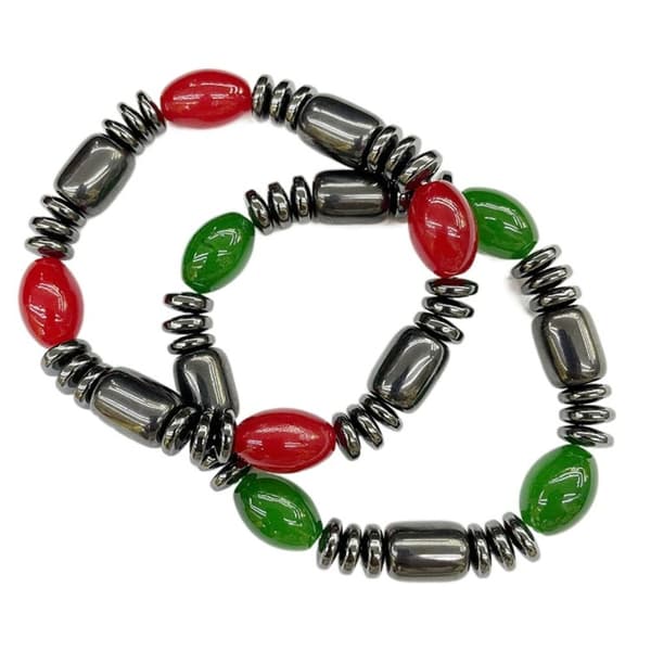 Magnetisk terapiarmbånd Hematittarmbånd DESIGN#2 Design#2