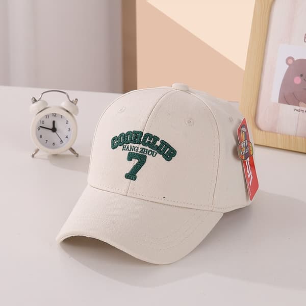 Minimalistisk brodert baseballcaps for barn, BLÅ Blue