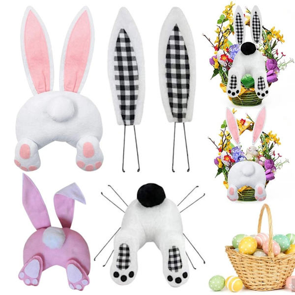 Påskeharekranssæt Bunny Butt Wreath Attachment STIL 3 Style 3