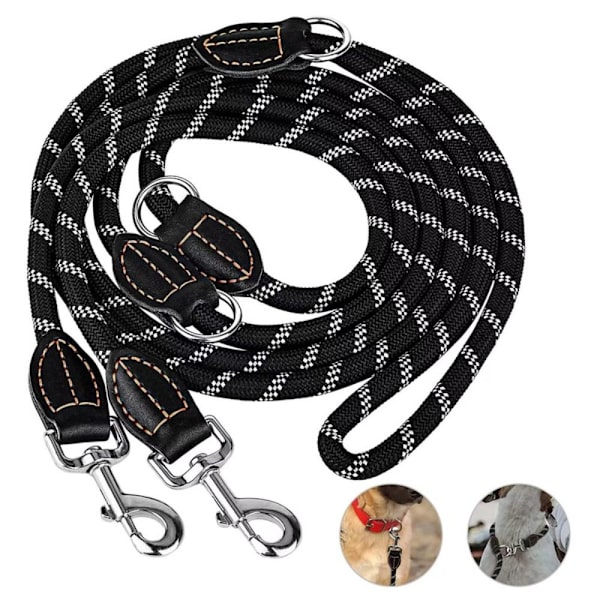 Justerbart Dubbelsidigt Koppel Hands Free Koppel 3 meter