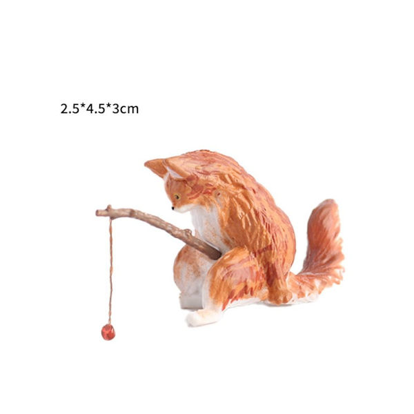 Fiskekattprydnader Akvariumdekoration 6 6 6
