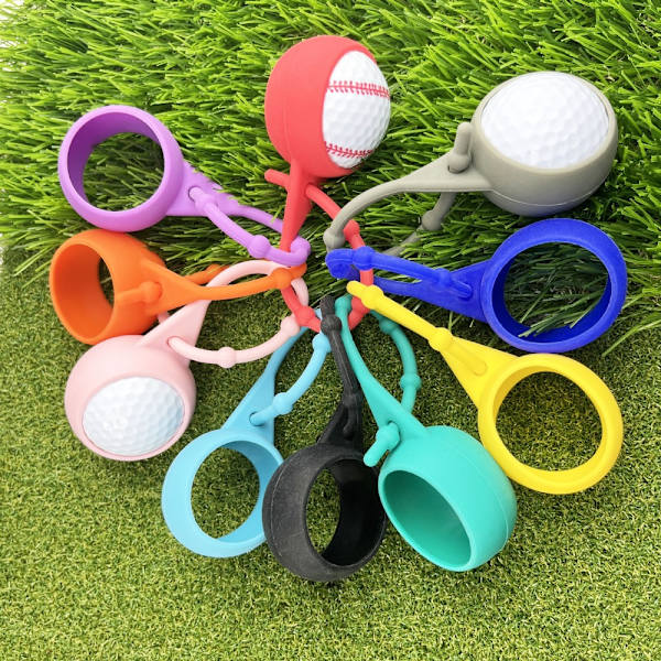 Väska Nyckelring Golfboll Midjehållare GRÅ Grey