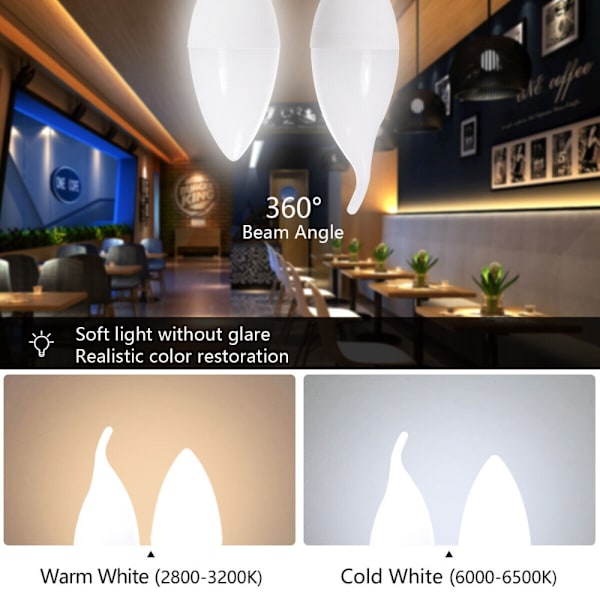 Led-kynttilälamppujen energiansäästölamppu 9W E145 5 9w E145