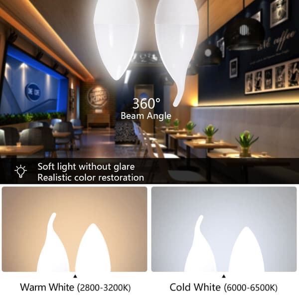 LED-ljuslampor Energisparlampa 7W E144 4 7w E144