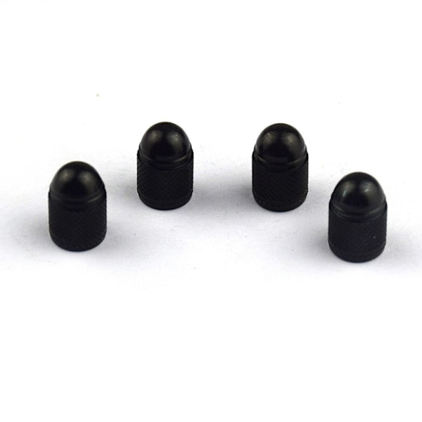 4 st Bildäcksventilhattar SVARTA Black