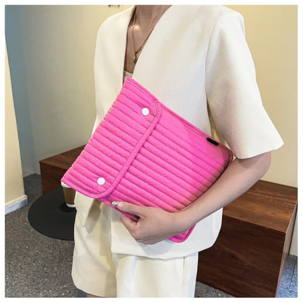 Broderad surfplatteväska laptopfodral ROSA S Pink S