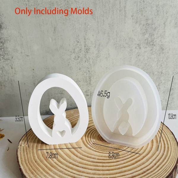 Hule kaninlysdekoration 3D hjertekaninform 2 2 2