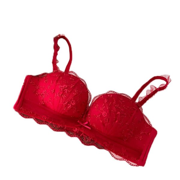 Trådløs BH Bralette RØD 34/75AB Red 34/75AB