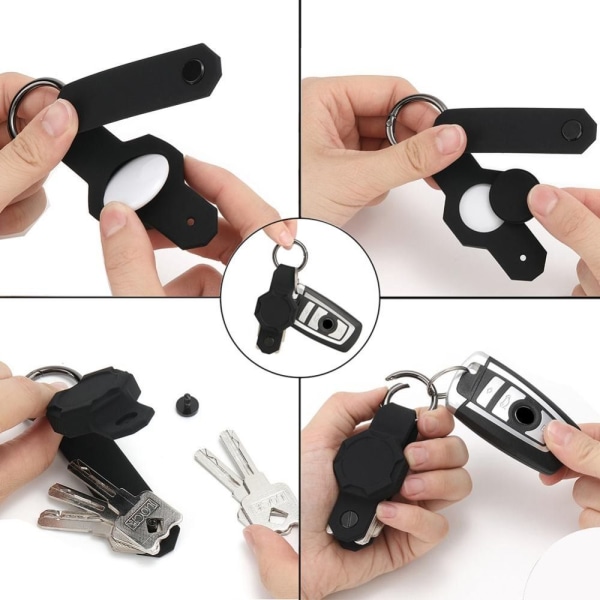 Til Airtag Key Case Key Opbevaring Beskyttende Case GRØN Green