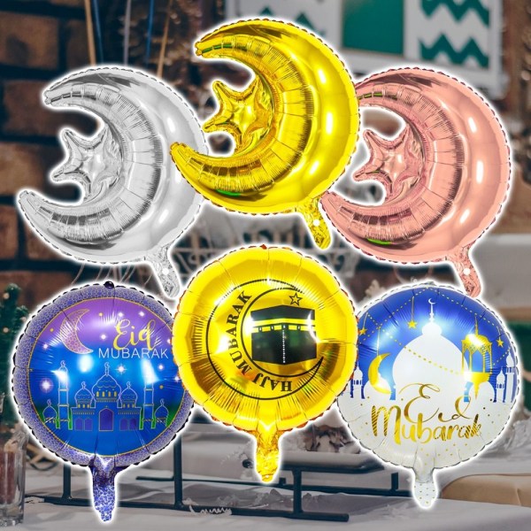 EID MUBARAK Ballonger Aluminiumfolie Ballong TYP B