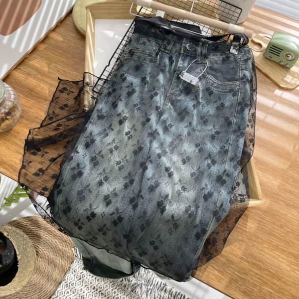 Lace Up Skirt Lap Over Hameet MUSTA black