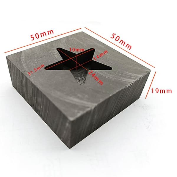 Smältande Raffineringsform Grafit Göt Bar Form 05 05