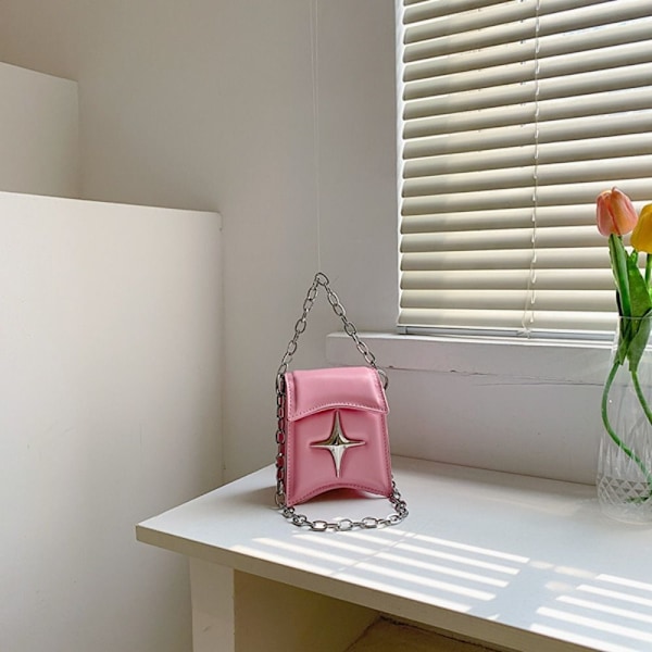 Koreansk kedja Axelväska Y2K Handväskor ROSA pink