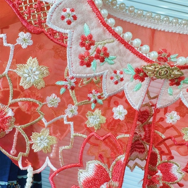 Cherry Blossom Cloud Olkapää Hanfu Embroidery Pieces 6 6 6