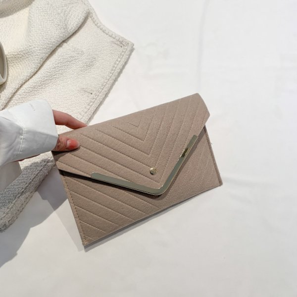 Kveld Clutch Bag Konvoluttvesker KHAKI Khaki