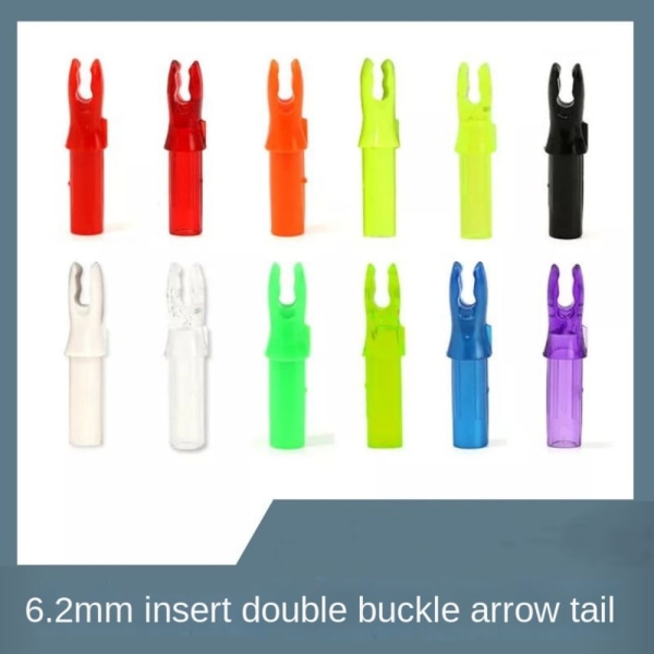 15 kpl Arrow Tail Nock Arrow LÄPINÄKYVÄ transparent