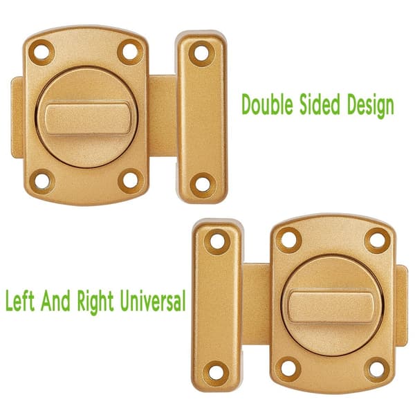 Drejebolt Lås Sikkerhedsdørlås GULD 2 STK 2 STK gold 2 pcs-2 pcs