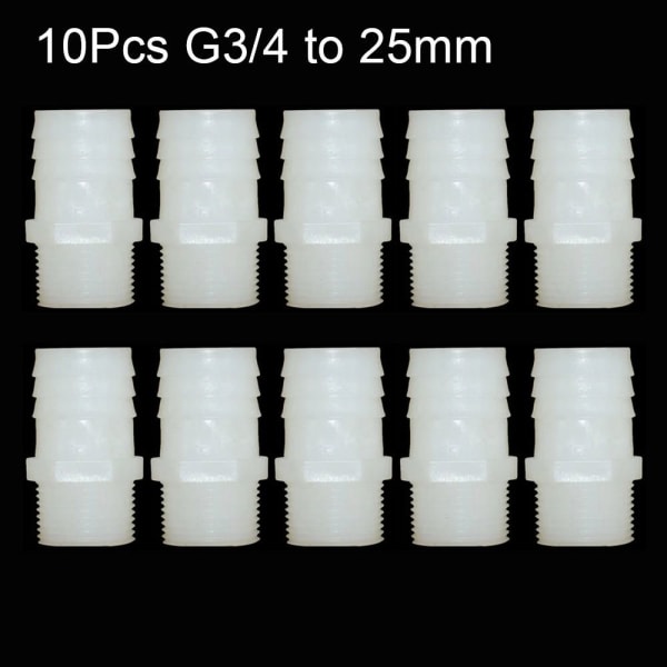 1/10 kpl letkuliitin putkiliitin 10 kpl G3/4 - 25 mm 10 kpl 10Pcs G3/4 to 25mm