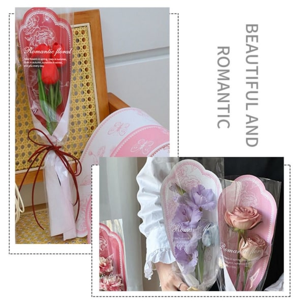 10 stk. Blomsterindpakningspose Blomsteremballagepose B B B