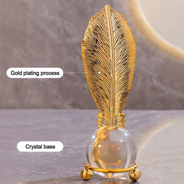 Blad Krystalkugle Ornamenter Krystalkugle Håndværk 4 4 4
