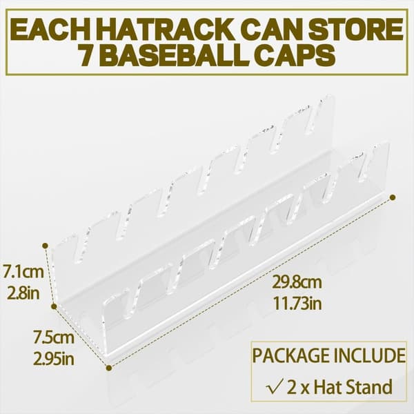 Baseball Caps Display Hat Stand SORT black