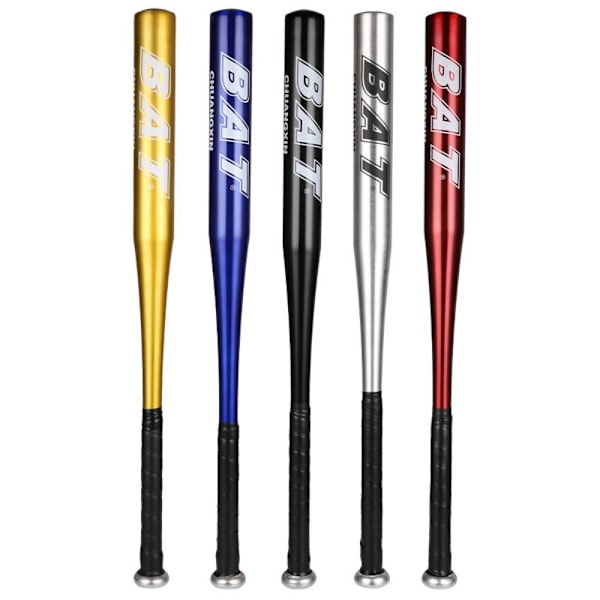 Baseballbat i fuld aluminiumlegering - Sort Black