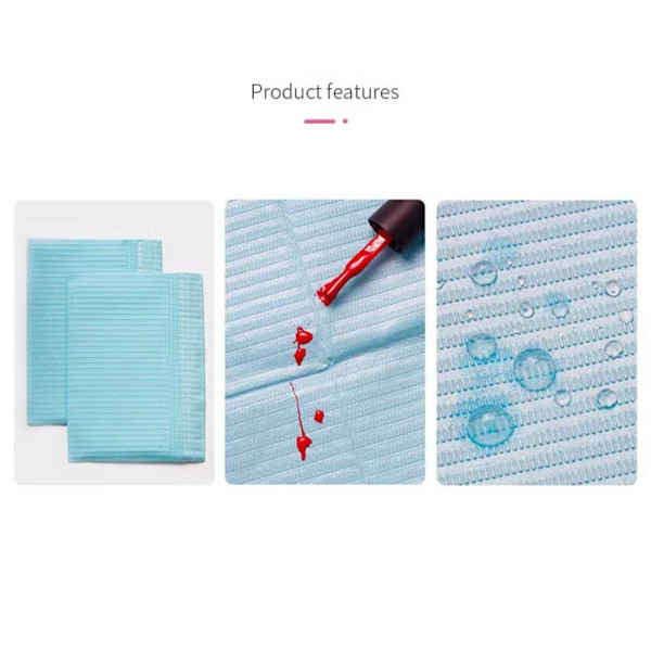 125 kpl Nail Art Table Mat Vedenpitävät pöytäliinat PINK Pink