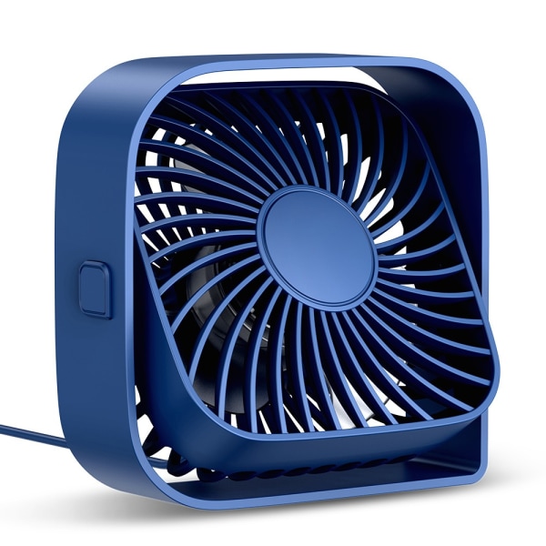 Personlig USB Desk Fan Bærbar Desktop Fan BLÅ Blue