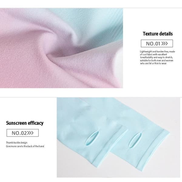 Gradient Farve Arm Sleeves Solbeskyttelse Cover 02 02 02