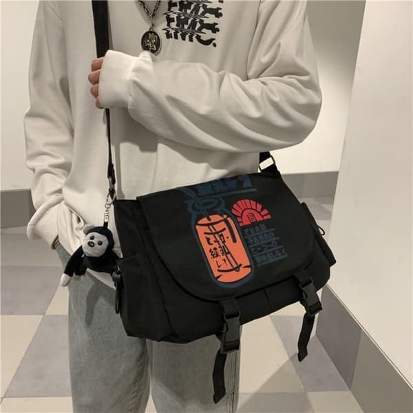 Messenger Bag Skulderveske HVIT White