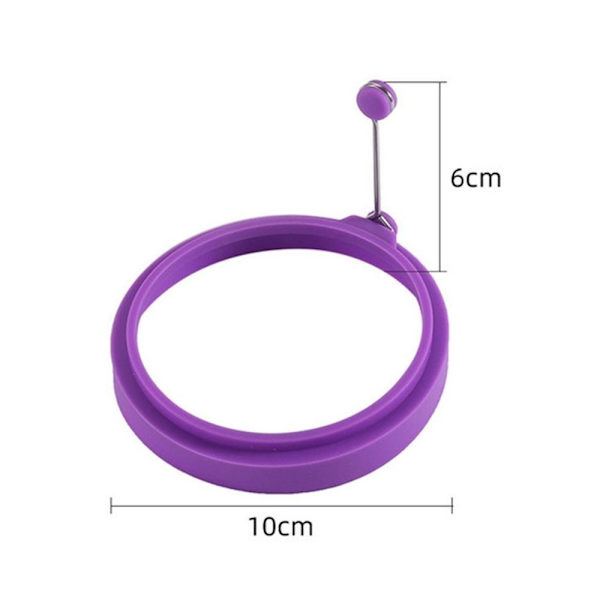 Omelett stekte eggformer Eggpannekakering LILLA Purple