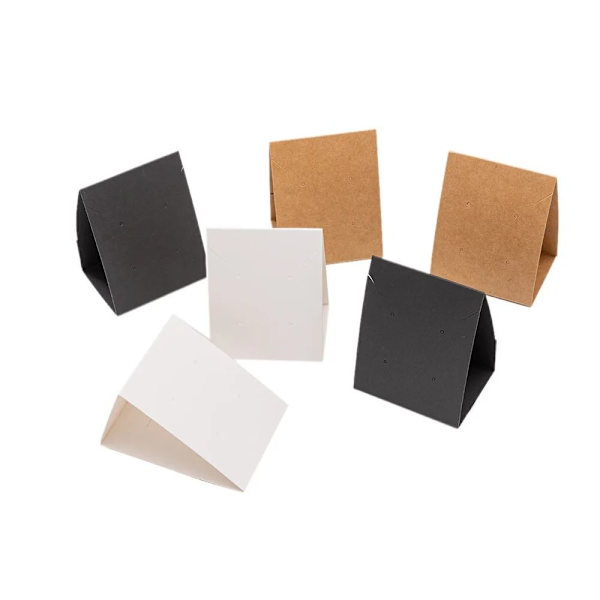 10 st tredimensionell pappersdisplay kartong VIT White