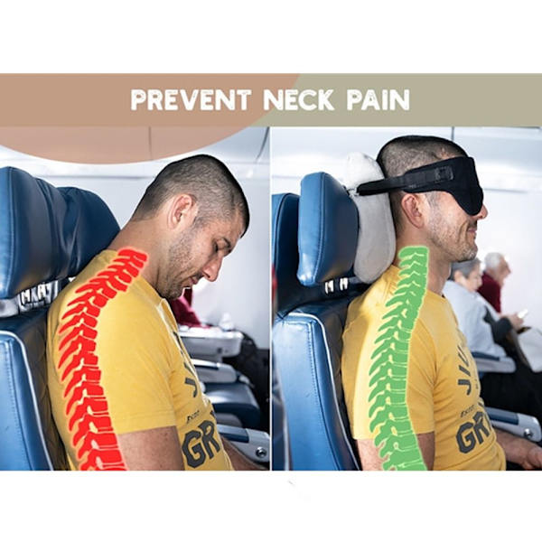 Travel Pillow Airplane Sleep Pillow Eye Mask 1