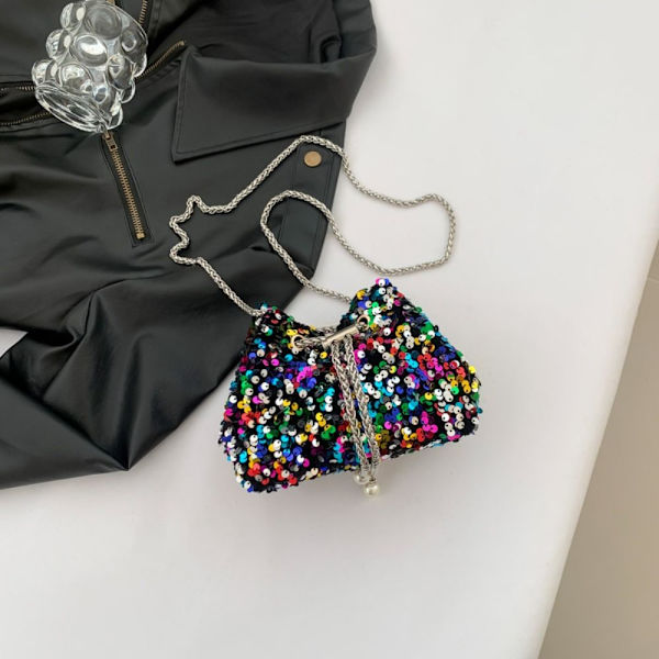 Sequin Bucket Bag Crossbody Olkalaukut MULTICOLOR multicolor