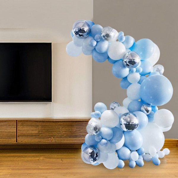 Ballong Arch Kit Macaron Blue Silver