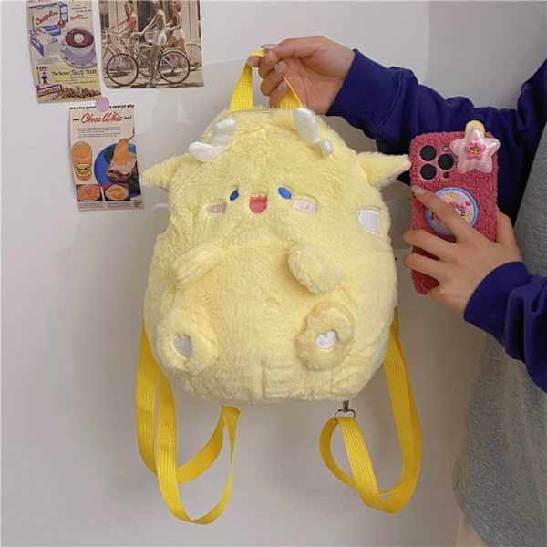 Flying Dragon Pehmo Dragon Reppu Cartoon Doll Reppu KELTAINEN yellow