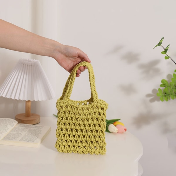 Hollow Bag Mesh Bag GUL yellow