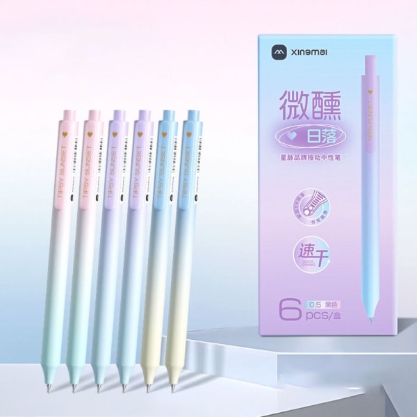 6 STK/Eske Gel Pen Nøytral Pen 10 STK/ST TIPS 10 STK/ST TIPS 10Pcs/ST Tip