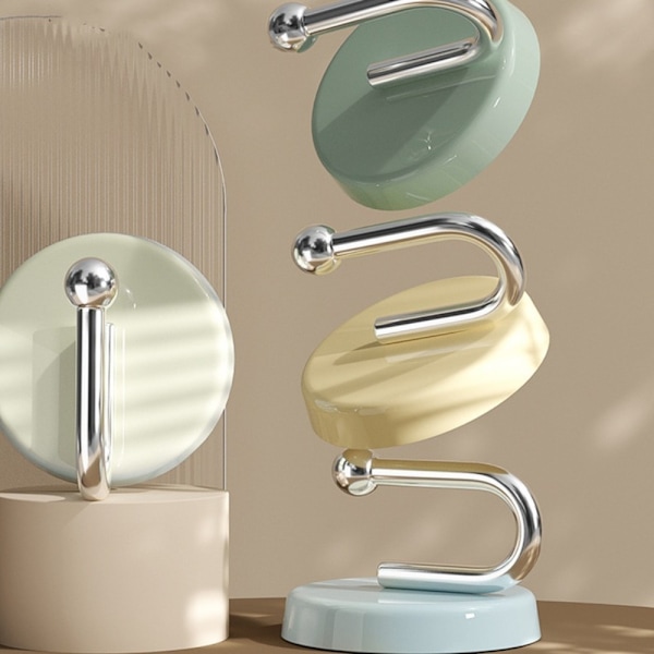 4stk Veggkrok Selvklebende krok GRØNN U SHAPE U SHAPE green U shape-U shape