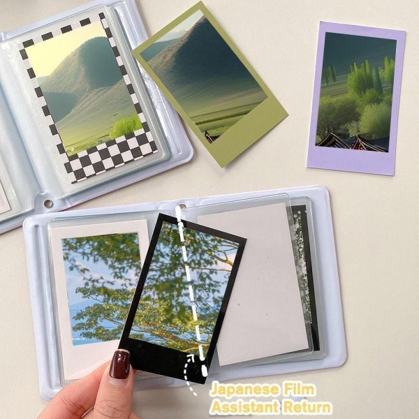 Kortoppbevaringsveske Polaroid Album SVART Black