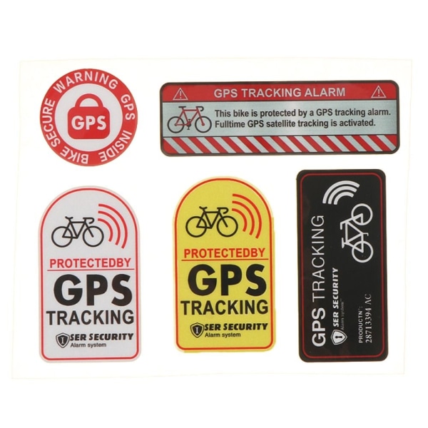 GPS-spårningslarmdekal Reflekterande varningsdekal