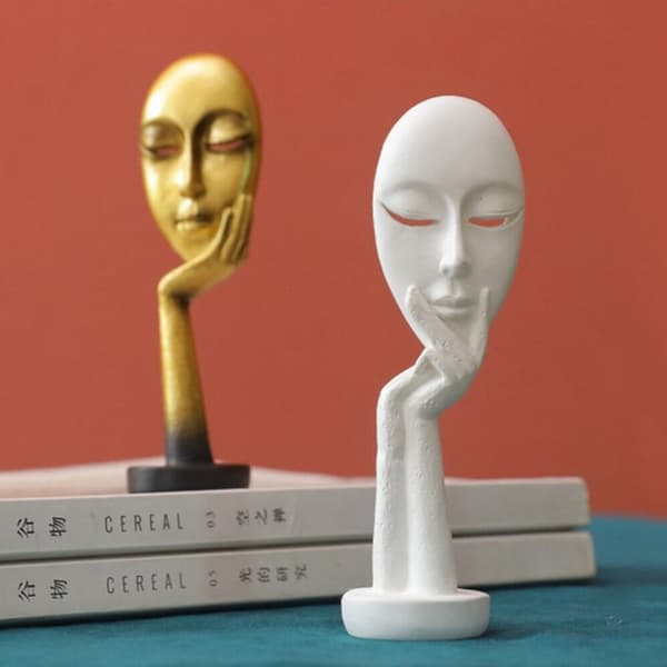 Abstrakt Figur Skulptur SORT black